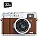 Fotocamera Digitale 5k Con Fotocamere Anteriori Posteriori/mirino/messa A Fuoco Automatica/anti-shake Brown - Foto miniatura 1