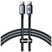 Cavo Di Ricarica E Sincronizzazione Da Usb-c A Usb-c 100w Crystal Shine Series 1,2 M, Nero - Foto miniatura 1