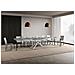 Tavolo allungabile 90x140/400 cm Plaker cemento gambe bianche - Foto miniatura 4
