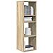 Libreria Rovere Sonoma 34x31x112 Cm In Legno Multistrato - Foto miniatura 1