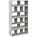 Libreria Grigio Cemento 100x33x187,5 Cm In Truciolato - Foto miniatura 2