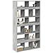 Libreria Grigio Cemento 100x33x187,5 Cm In Truciolato - Foto miniatura 3