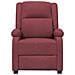 Poltrona Elettrica Reclinabile Rosso Vino In Tessuto - Foto miniatura 3