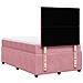 Giroletto a Molle con Materasso Rosa 120x190 cm in Velluto - Foto miniatura 6