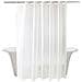 Tenda Da Doccia In Peva Ispessito Bianca 200x200cm Con Ganci - Impermeabile E Antimuffa - Foto miniatura 1