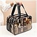 Borsa Da Toilette Portatile A Doppio Strato Con Separazione Asciutto/bagnato - Organizer Da Viaggio Impermeabile - Foto miniatura 4