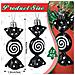 Mini Ornamenti Natalizi A Forma Di Caramella - Set Da 6, Decorazioni Festive Da Appendere All'albero Black - Foto miniatura 5