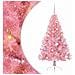 Albero di Natale artificiale con luci integrate Rosa 150 cm PVC - Foto miniatura 1