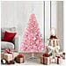 Albero di Natale artificiale con luci integrate Rosa 150 cm PVC - Foto miniatura 2