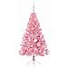 Albero di Natale artificiale con luci integrate Rosa 150 cm PVC - Foto miniatura 4