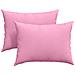 Cuscini da Divano 2 pcs Rosa 70 x 50 cm Tessuto - Foto miniatura 1