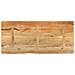 Piano Tavolo Bordi Vivi 140x60x3,8cm in Legno Massello di Mango - Foto miniatura 5