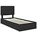 Letto con Contenitore Nero 100 x 200 cm Legno multistrato - Foto miniatura 4