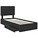 Letto con Contenitore Nero 100 x 200 cm Legno multistrato - Foto miniatura 5