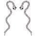 Orecchini Lunghi Serpente Serpeggiante - Foto miniatura 5