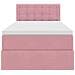Letto con Contenitore con materasso Rosa 90 x 190 cm Velluto - Foto miniatura 7