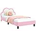 Struttura letto bambini con testata Rosa 80 x 200 cm PU - Foto miniatura 1