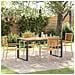 Set da Pranzo per Giardino 5 pcs Beige e Marrone polyrattan - Foto miniatura 2