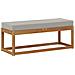 Panca Sgabello Grigio Naturale e Chiaro 115 x 43 x 37 cm - Foto miniatura 1