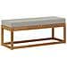 Panca Sgabello Grigio Naturale e Chiaro 115 x 43 x 37 cm - Foto miniatura 5