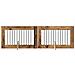 Cancello per cani con supporti 2 pcs Legno antico 100 x 60 cm - Foto miniatura 1