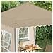 Tenda per feste a pop-up 195 x 195 x 245 cm Crema - Foto miniatura 4