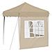 Tenda per feste a pop-up 195 x 195 x 245 cm Crema - Foto miniatura 8