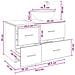 Set di mobili per il bagno 2 pcs Legno antico - Foto miniatura 8