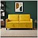 Divano con Storage Giallo 152 x 78 x 87 cm Poliestere - Foto miniatura 2