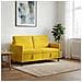 Divano con Storage Giallo 152 x 78 x 87 cm Poliestere - Foto miniatura 3