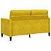 Divano con Storage Giallo 152 x 78 x 87 cm Poliestere - Foto miniatura 5