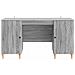 Scrivania Grigio Sonoma 142,5 x 50 x 75 cm Legno ingegnerizzato - Foto miniatura 4