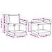 Set di divani da esterno con cuscino 5 pcs Naturale e Beige - Foto miniatura 9