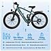 Bicicletta Elettrica 26"" E-Bike GT900 Shimano 21 Velocità Batteria 36V13Ah 250W 25KM /H Autononomia 30-60km Blu - Foto miniatura 6