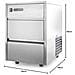 Macchina per il ghiaccio 69320-Pro, 4 kg, acciaio inossidabile - Foto miniatura 2