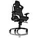 Sedia Gaming EPIC Real Leather colore Nero / Bianco / Rosso - Foto miniatura 6