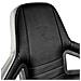 Sedia Gaming EPIC Real Leather colore Nero / Bianco / Rosso - Foto miniatura 8