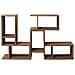 Mobiletto Scaffale Legno Marrone Stile Moderno Salotto Ufficio - Foto miniatura 1