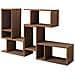 Mobiletto Scaffale Legno Marrone Stile Moderno Salotto Ufficio - Foto miniatura 2