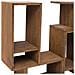 Mobiletto Scaffale Legno Marrone Stile Moderno Salotto Ufficio - Foto miniatura 3