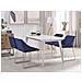 Set Di 2 Sedie Da Pranzo In Velluto Blu Navy Arcata - Foto miniatura 19