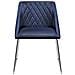 Set Di 2 Sedie Da Pranzo In Velluto Blu Navy Arcata - Foto miniatura 20