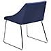 Set Di 2 Sedie Da Pranzo In Velluto Blu Navy Arcata - Foto miniatura 21