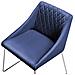 Set Di 2 Sedie Da Pranzo In Velluto Blu Navy Arcata - Foto miniatura 25