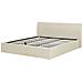Letto In Tessuto Beige Con Contenitore 180x200cm Orbey - Foto miniatura 26