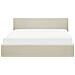 Letto In Tessuto Beige Con Contenitore 180x200cm Orbey - Foto miniatura 18
