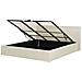 Letto In Tessuto Beige Con Contenitore 180x200cm Orbey - Foto miniatura 16