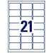 L7160-100 Etichette 63.5 x 38.1 mm Carta Bianco 2100 pz. Permanente Etichetta per indirizzo, Etichetta u - Foto miniatura 5