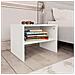 Comodini Bianchi 2 pz 40x30x30 cm Legno Ingegnerizzato - Foto miniatura 8