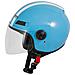 Casco Jet Scooter Moto Quad Omologato Ece 22 05 Visiera Azzurro L - Foto miniatura 4